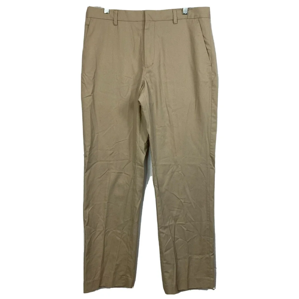 Banana Republic‎ Pants Mens Sz 34x32 Beige Chino Cotton Tailored Fit Non Iron